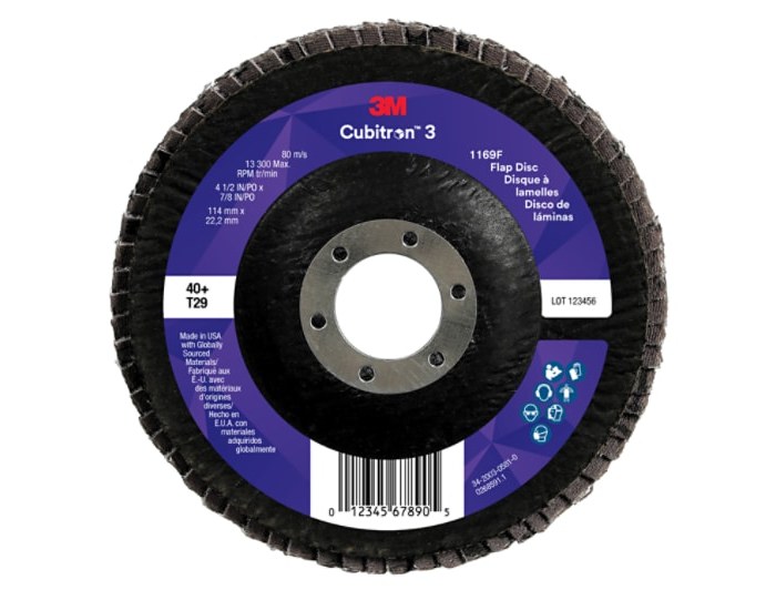 Imágen de 3M Cubitron 3 Disco de hojas 11823 (Imagen principal del producto)