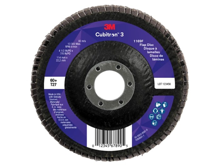 Imágen de 3M Cubitron 3 Disco de hojas 11833 (Imagen principal del producto)