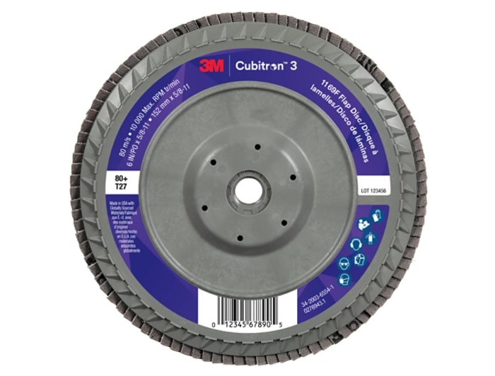 Imágen de 3M Cubitron 3 Disco de hojas 11855 (Imagen principal del producto)