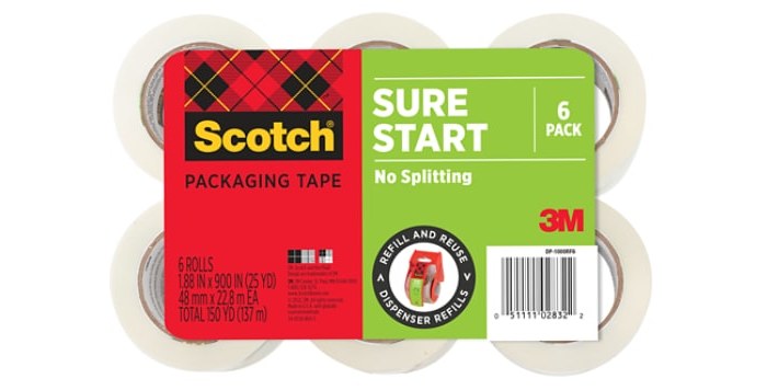 Imagen de 3M Scotch DP-1000RF6 Cinta de sellado de cajas Transparente 02832 (Imagen principal del producto)