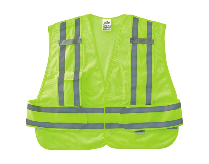 Imágen de Ergodyne Glowear 8244PSV Lima de alta visibilidad Mediano/Grande Poliéster Malla Chaleco de alta visibilidad (Imagen principal del producto)