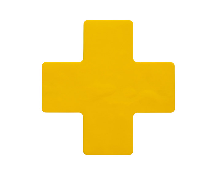 Imágen de Brady ToughStripe Max Amarillo en forma de cruz en forma de cruz Laminado Interior Vinilo 170025 Etiqueta de marca de esquina (Imagen principal del producto)