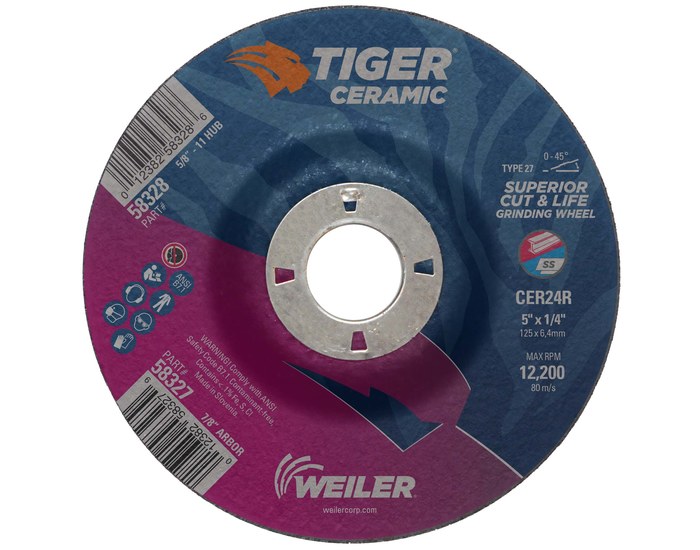 Imágen de Weiler Tiger Ceramic Disco esmerilador 58327 (Imagen principal del producto)
