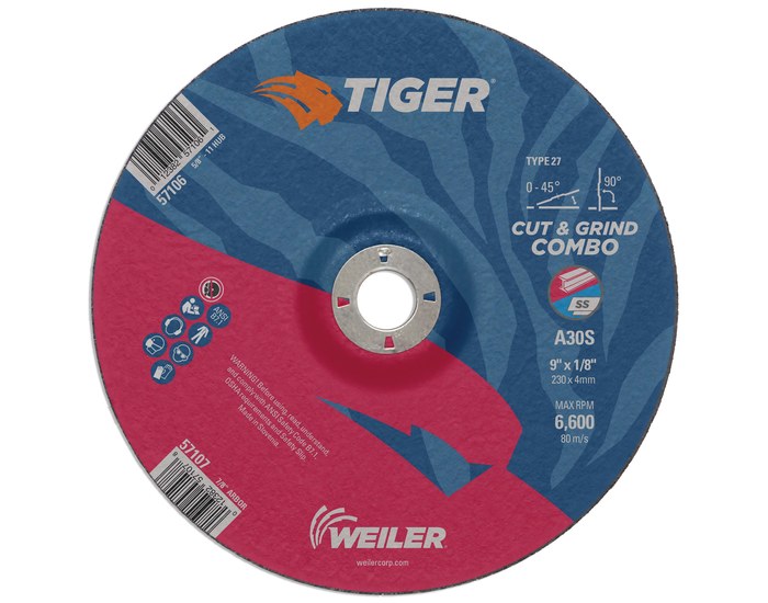 Imágen de Weiler Tiger Disco de corte y esmerilado 57107 (Imagen principal del producto)