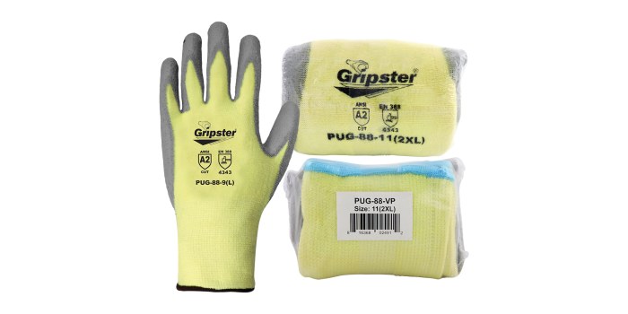Imágen de Global Glove Gripster PUG-88-VP Amarillo Grande DuPont/Lycra Guantes resistentes a cortes (Imagen principal del producto)