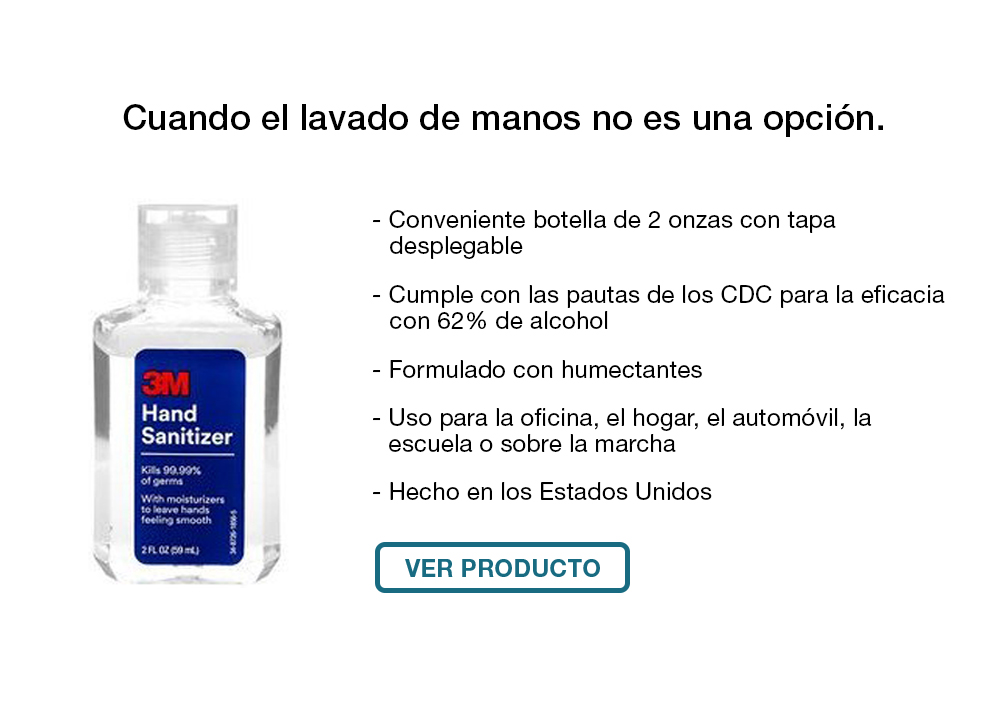 Cuando el lavado de manos no es una opción.