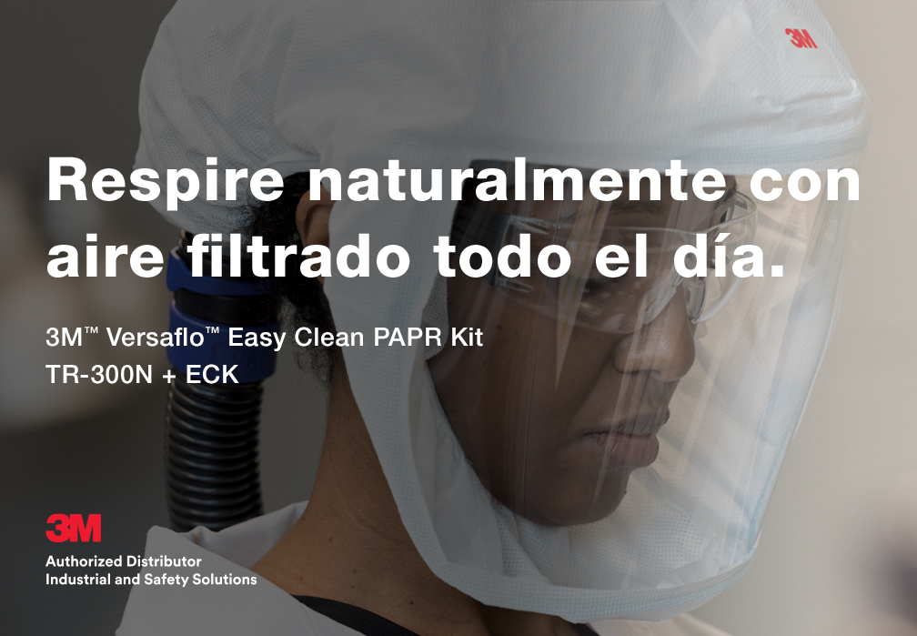 Respire naturalmente con aire filtrado todo el día.