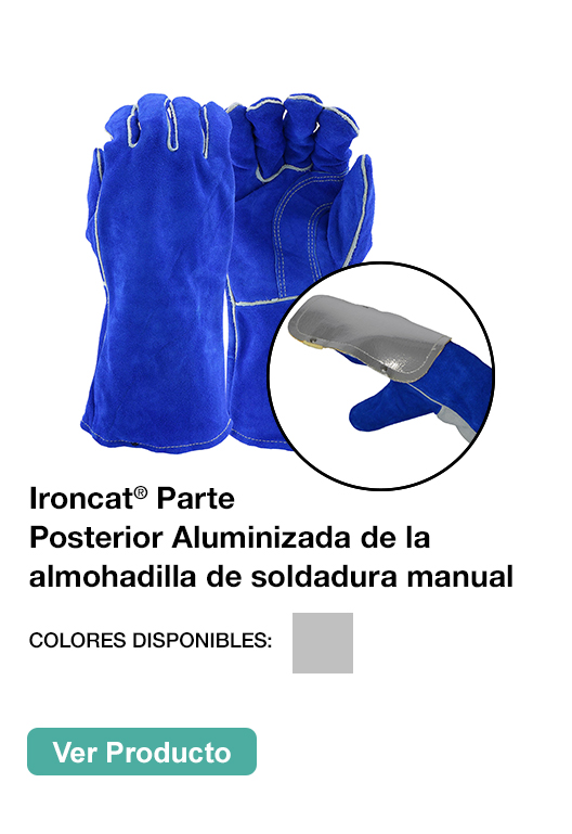 Ironcat® Parte Posterior Aluminizada de la almohadilla de soldadura manual