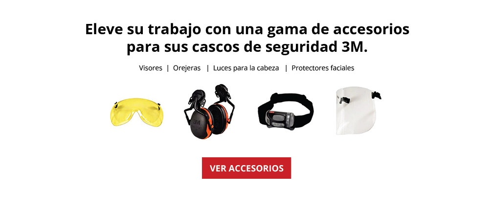 Eleve su trabajo con una gama de accesorios para sus cascos de seguridad 3M.