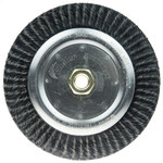 imagen de Weiler Polyflex 35600 Wheel Brush - 7 in Dia - Encapsulated Knotted Steel Bristle