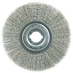 imagen de Weiler 01809 Wheel Brush - 8 in Dia - Crimped Stainless Steel Bristle