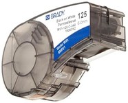 imagen de Brady Permasleeve M21-125-C-342 Cartucho de etiquetas para impresora - 0.125 pulg. x 7 pies - Poliolefina - Negro sobre blanco - B-342